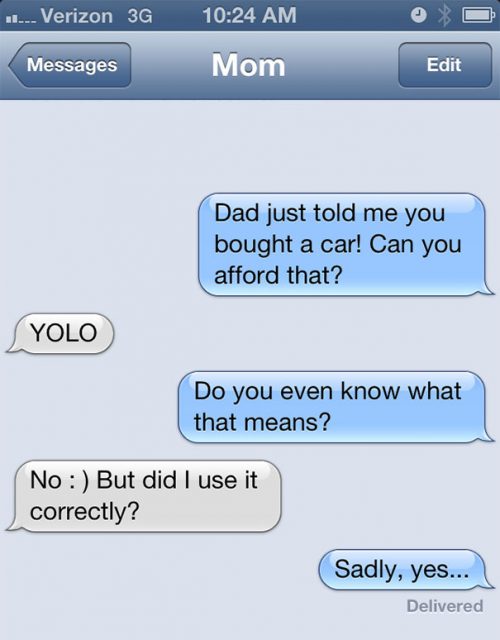 29 Funny Text Messages You Will At Some Point Have With Your Parents - QuotesHumor.com