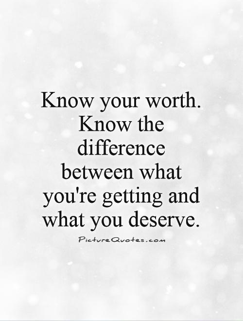 quotes about your worth