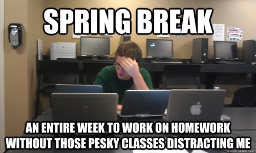 18 Memes About Spring Break 2018 - QuotesHumor.com