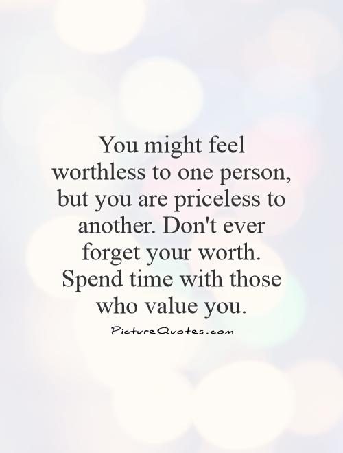 quotes about your worth